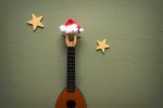 santa hat ukulele